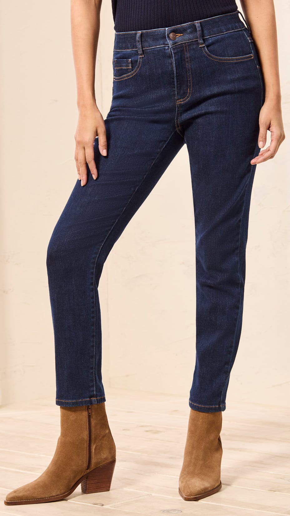 Tribal Sophia Curvy Huggings Slim Ankle Jean - Multiple Colors