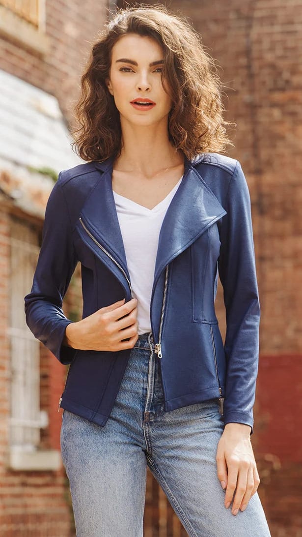 Clara Sunwoo Liquid Leather Knit Jacket - Multiple Colors