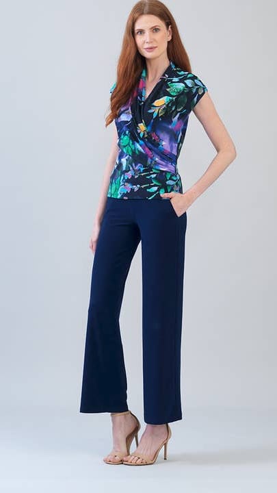 Clara Sunwoo Draped V-Neck Ruched Top