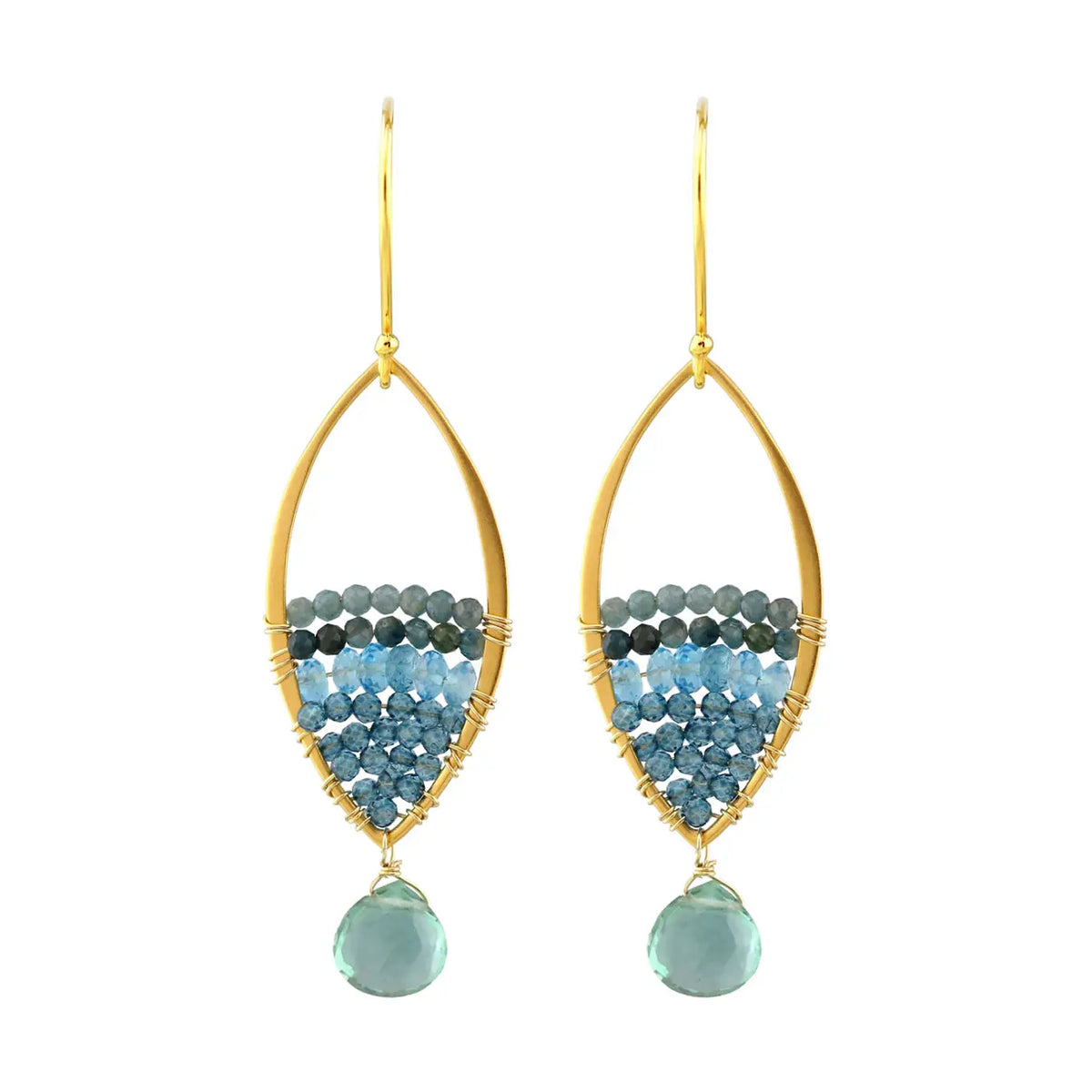 Alicia Van Fleteren Quartz, Topaz & Grandidierite Earring