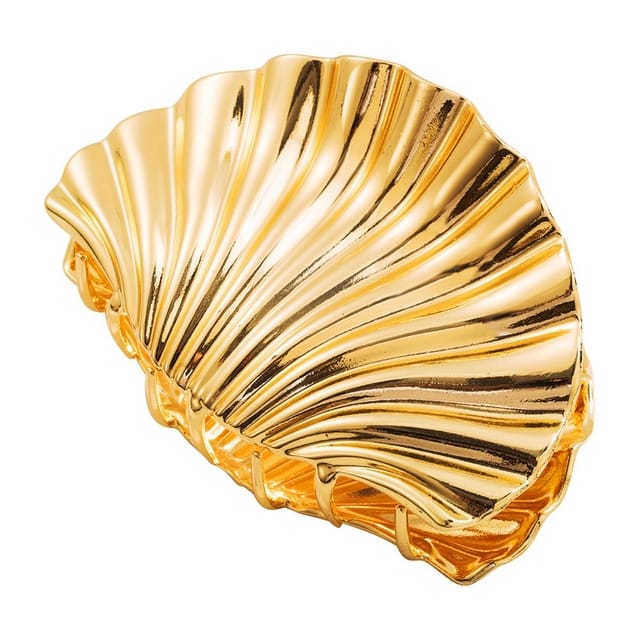 Large Metal Shell Hair Claw - Multiple Metals
