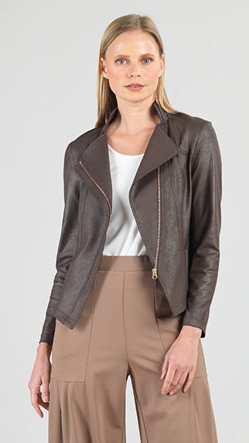 Clara Sunwoo Liquid Leather Knit Jacket - Multiple Colors