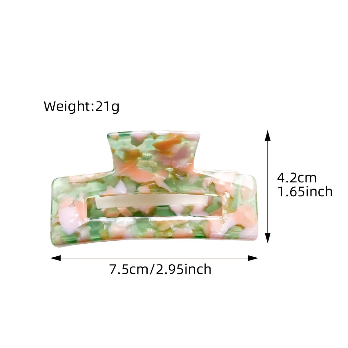 Medium Classic Square Hair Claw - Multiple Colors
