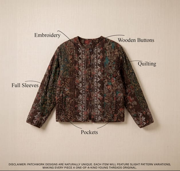 Vintage Floral Quilted Tapestry Jacket