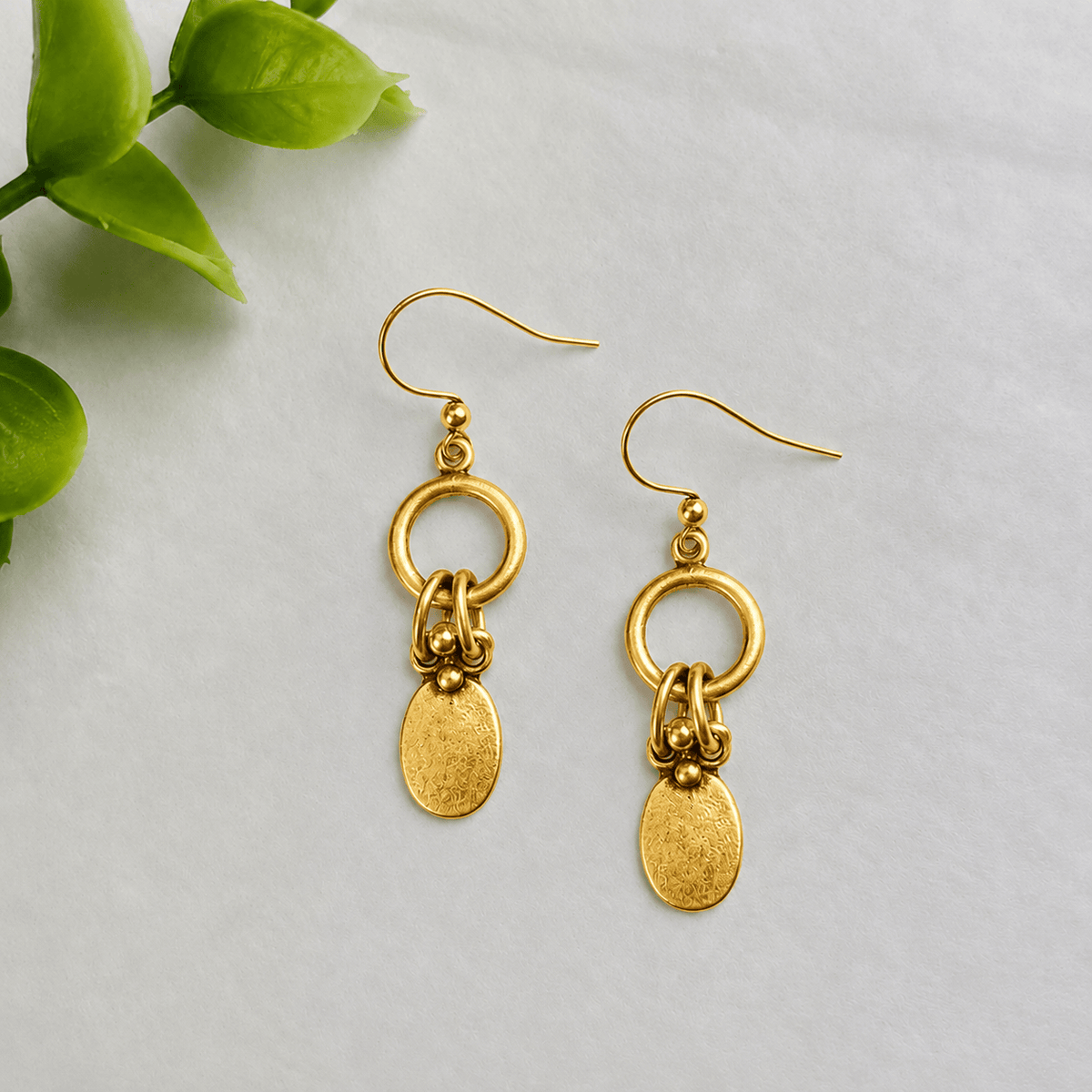 Volare Halo Pebble Earring - Multiple Metals #5NK2