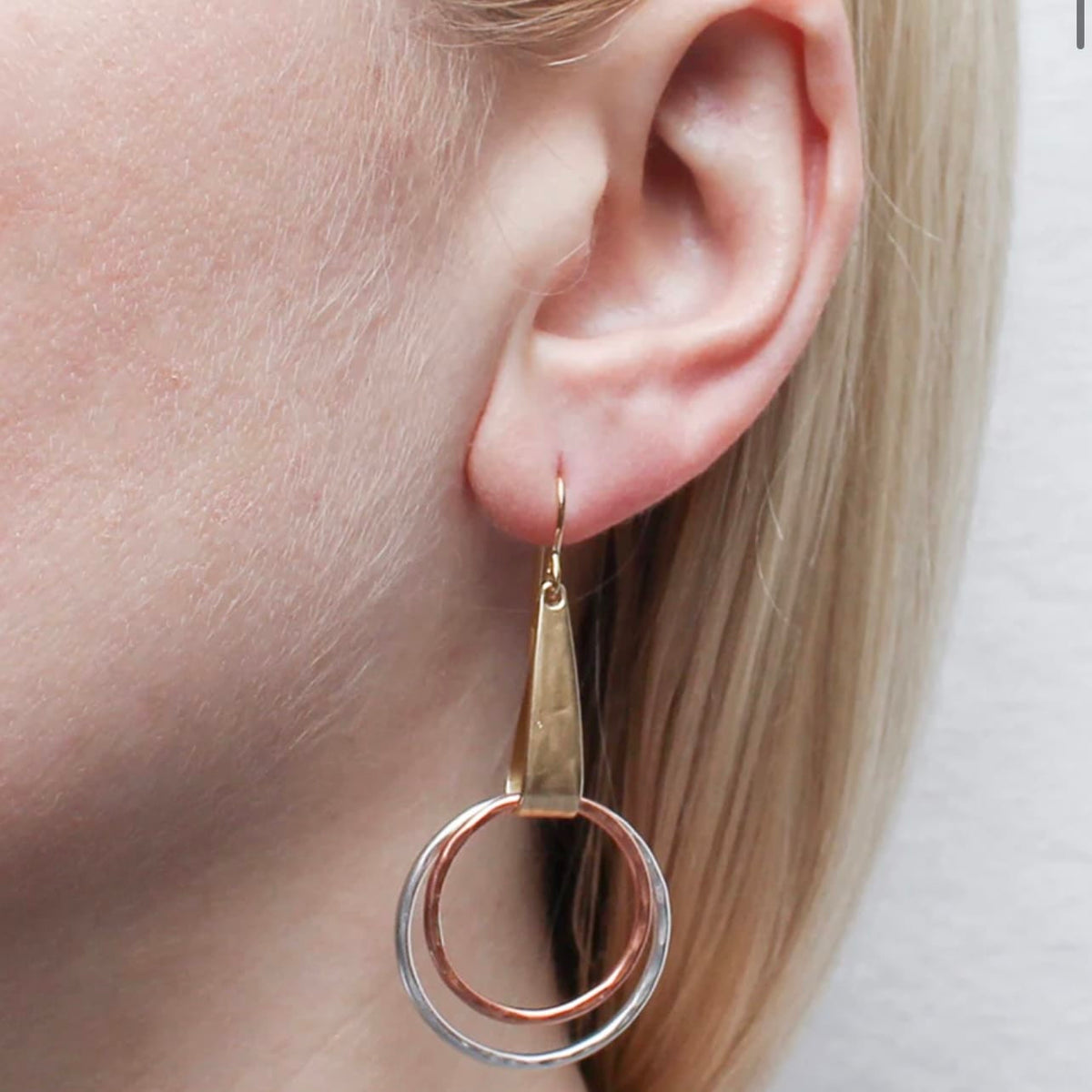 Marjorie Baer Loop with Rings Wire Earrings - E5720TW