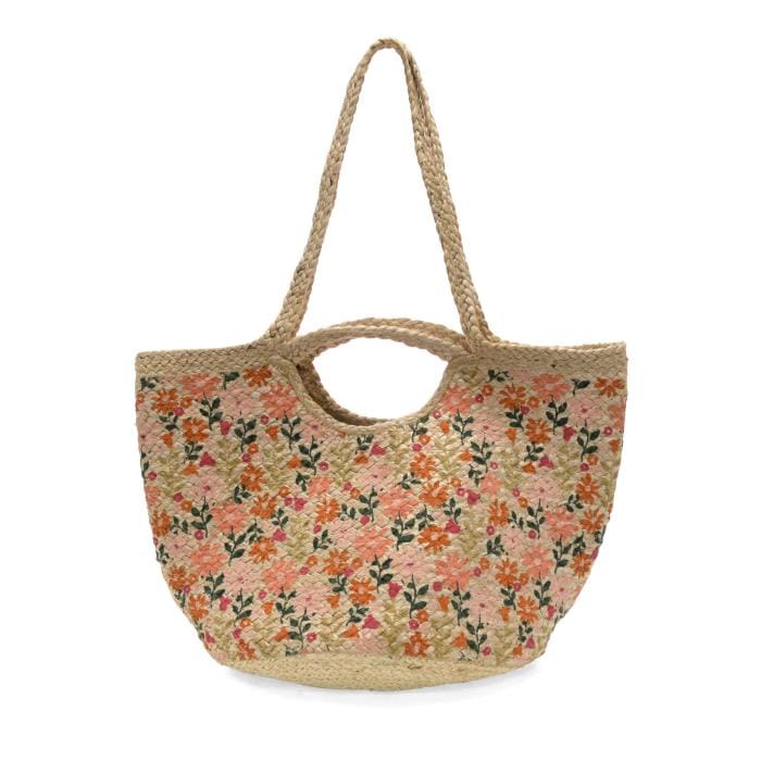 Joy Susan Painted Daisies Anya Jute Tote