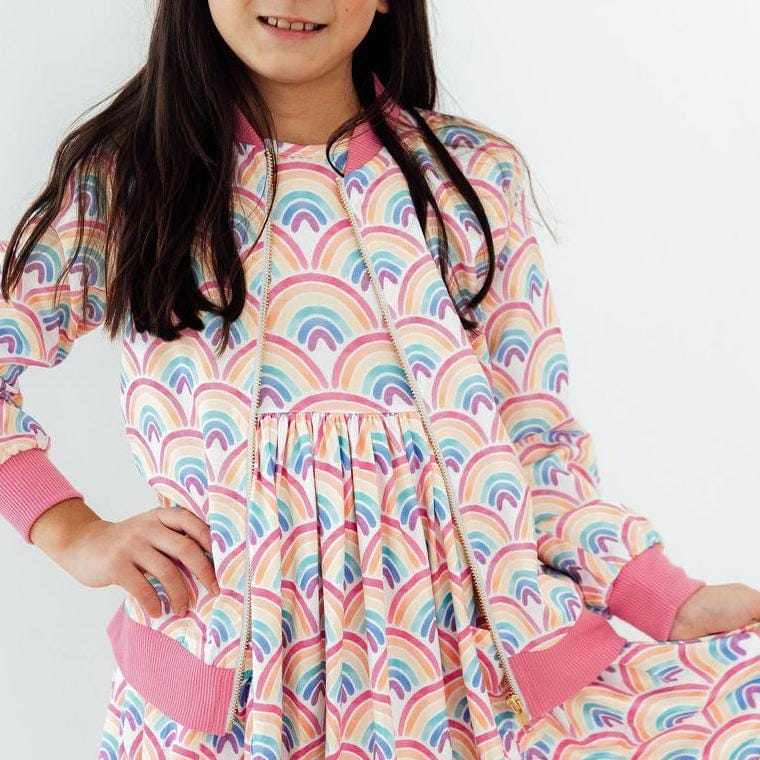 Mila & Rose Satin Jacket - Multiple Prints