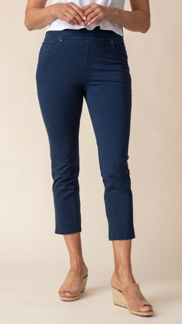 Habitat Stonewash Denim Capri Knit Jean - Multiple Colors