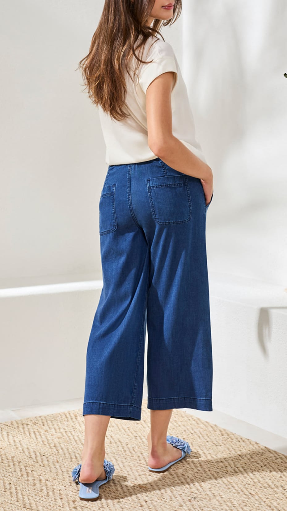 Tribal Audrey Wide Crop Jogger