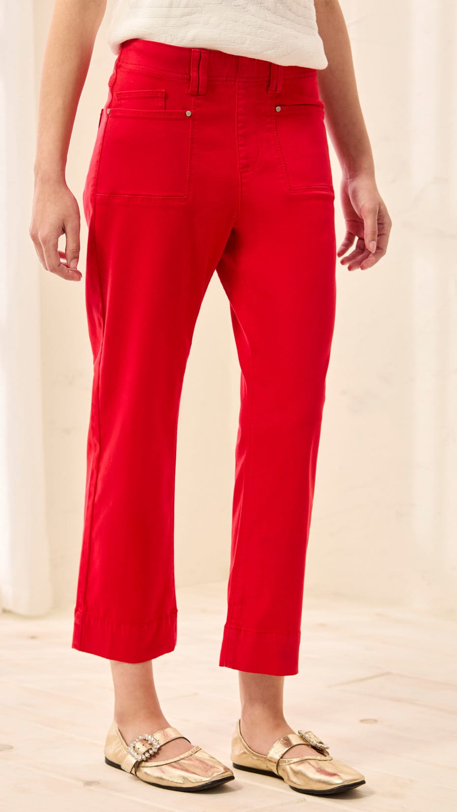 Tribal Comfort Stretch Capri Kick Flare Pant - Multiple Colors