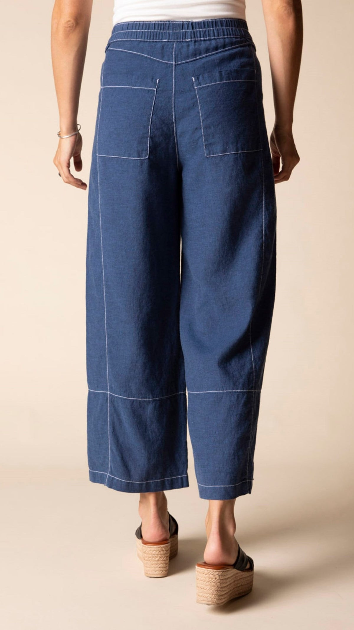 Habitat Linen Seamed Crop Pant - Multiple Colors