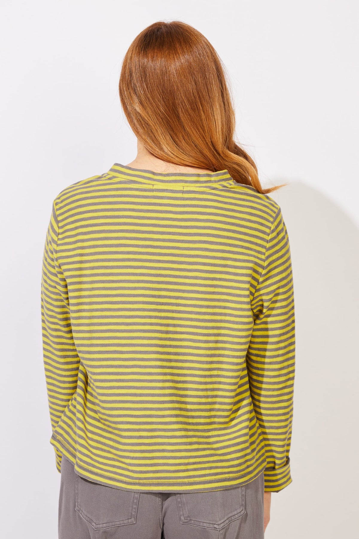 Escape Verona Stripe Layover Mock Neck Tee - Multiple Colors