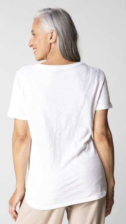 Escape Cotton Slub Hi-Low Short Sleeve Tee - Multiple Colors