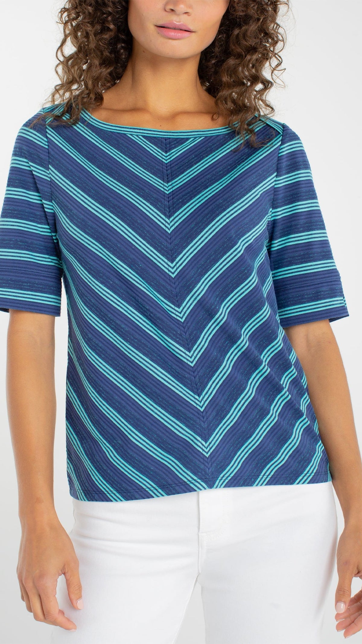 Liverpool Fold Over Boatneck Top