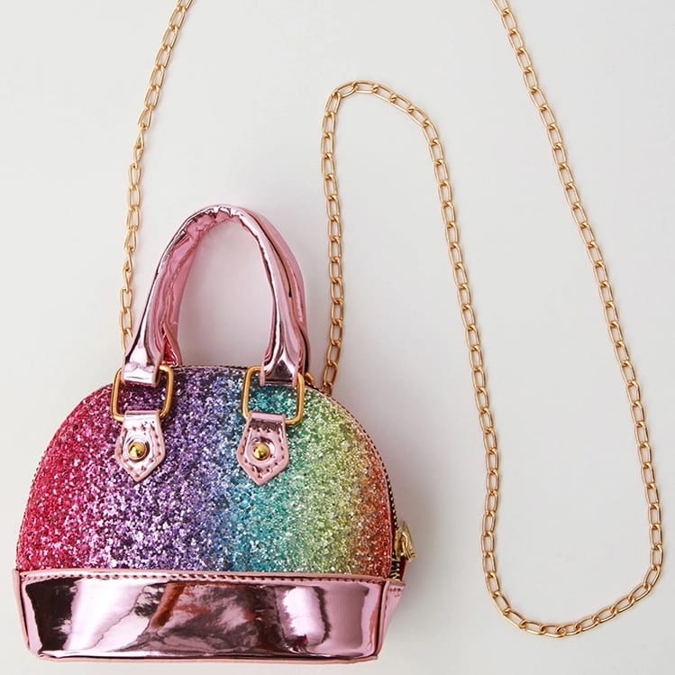 Sparkle Sisters Rainbow Glitter Mini Bag