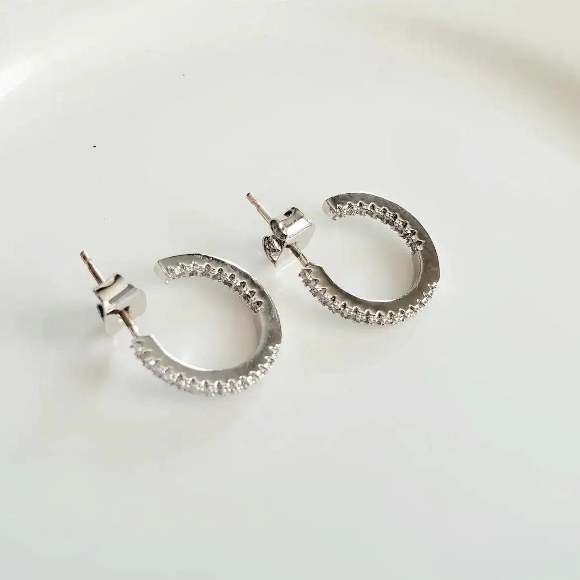 Betty Oh Small CZ Hoop - Multiple Colors