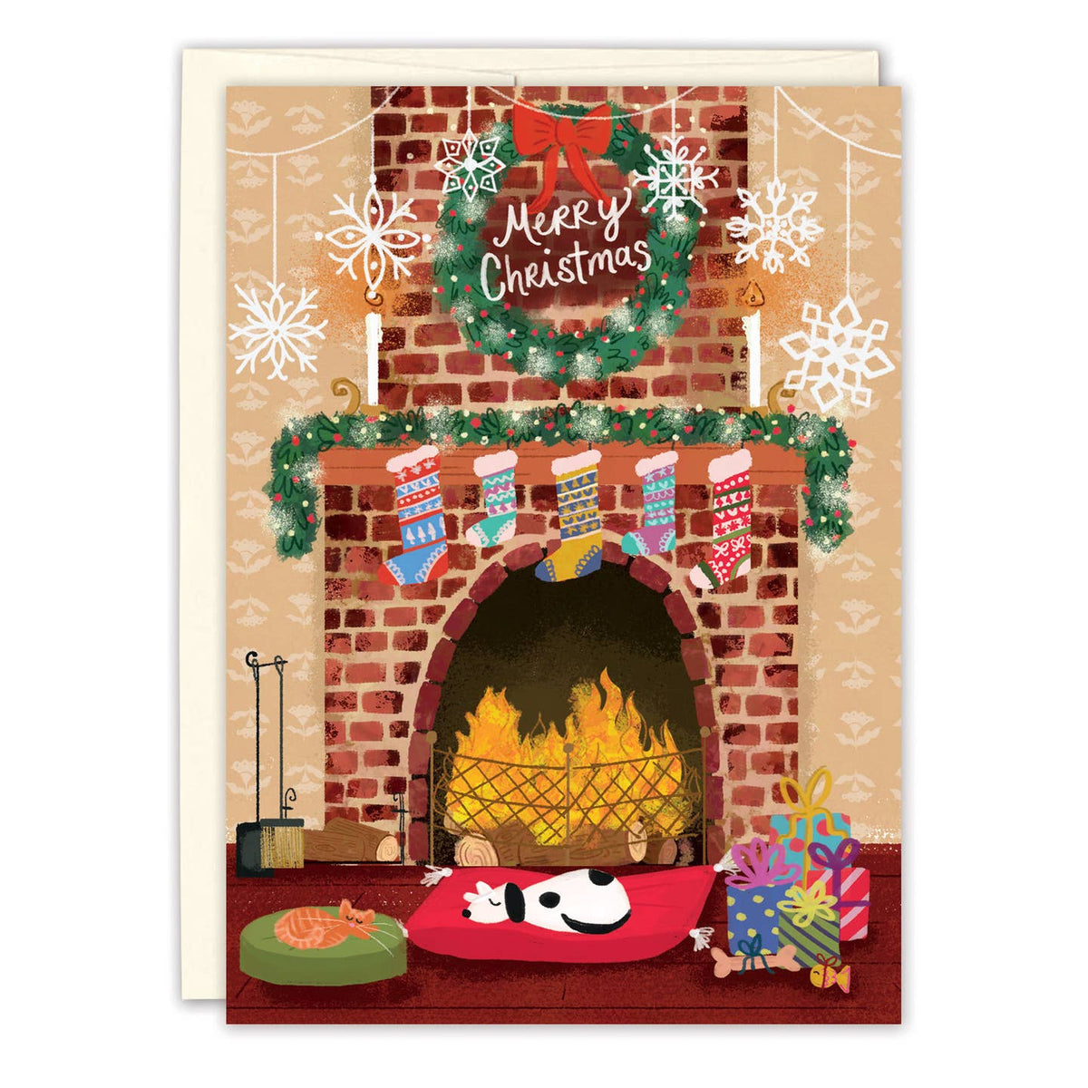 Holiday Hearth Christmas Greeting Card