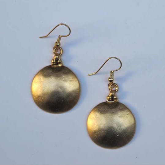 Volare Molten Moon Earrings - #5023 Multiple Metals