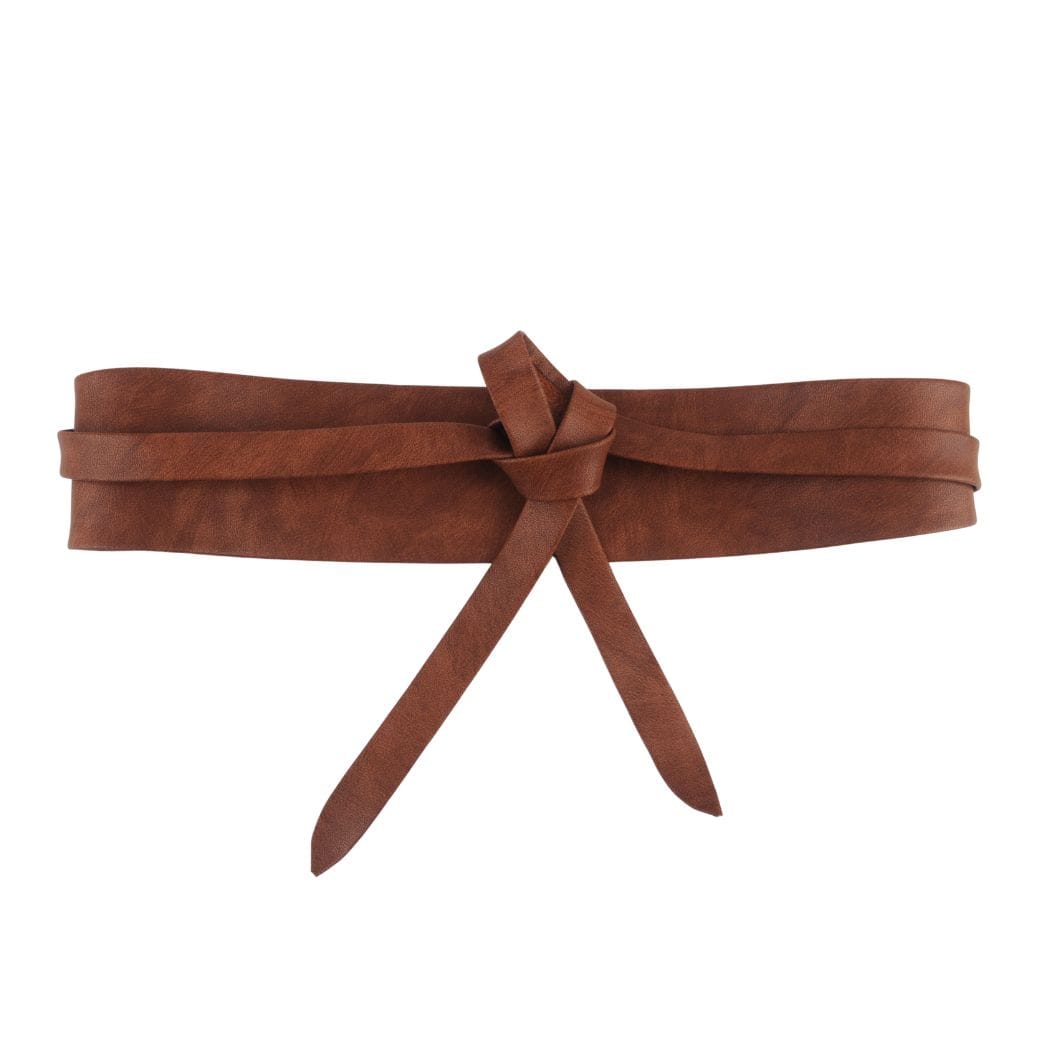 Tie-On Waist Cinching Obi Wrap Belt - Multiple Colors