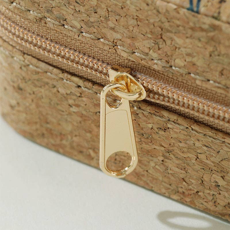 Soft Wood Zipper Jewelry Case