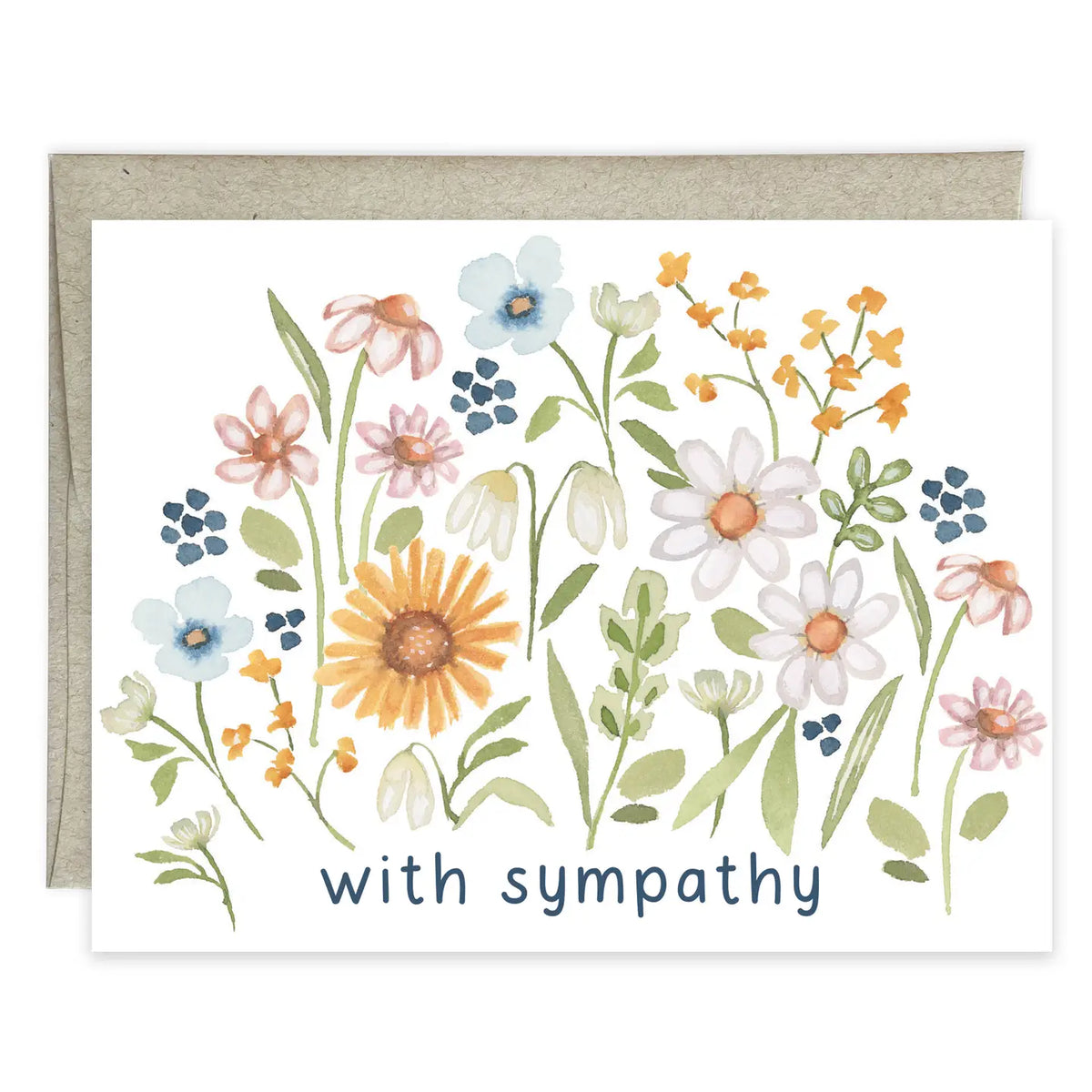 Comforting Stems Sympathy Greeting Card
