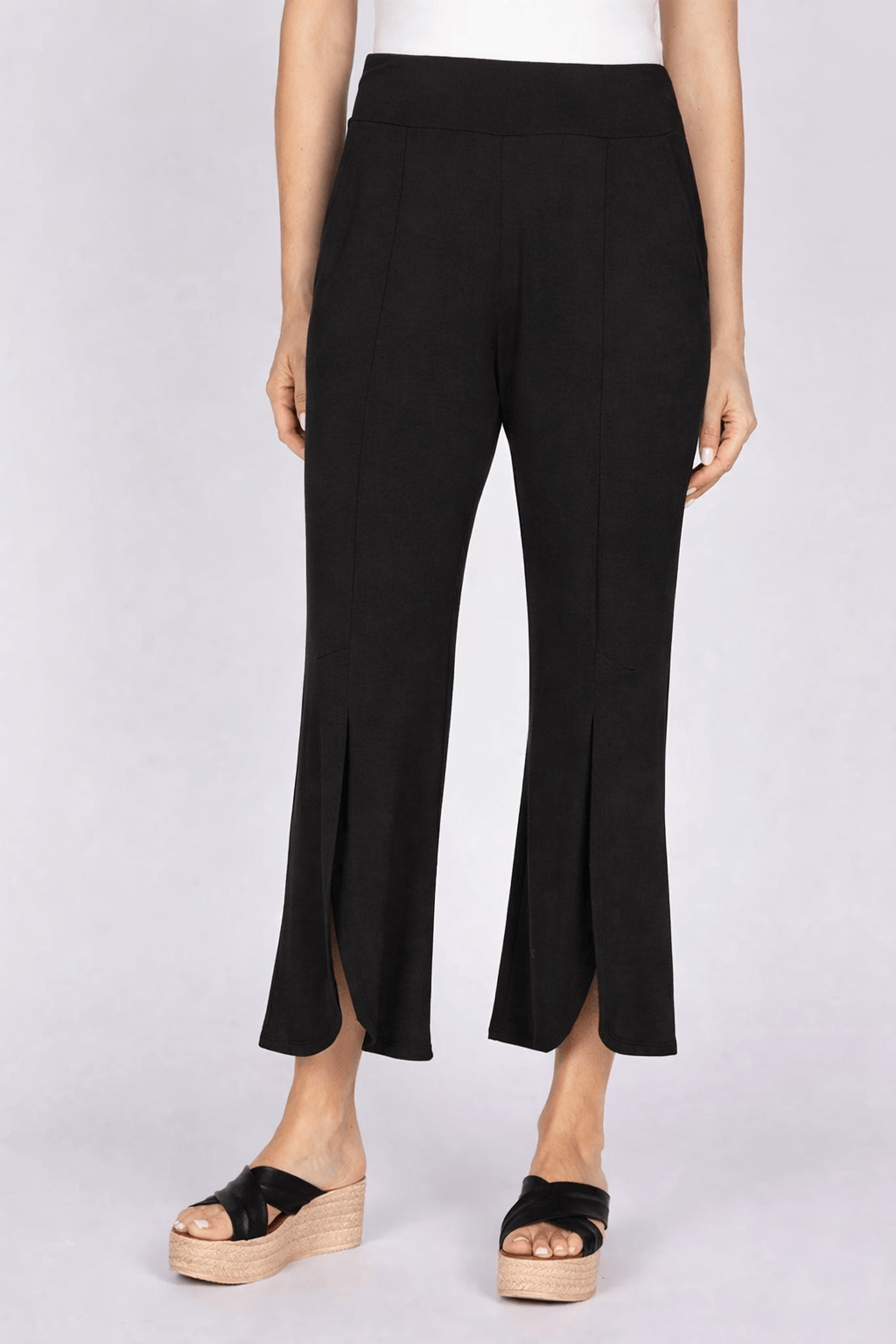 Olivia by Habitat Foundation Curved Hem Flood Pant - Multiple Colors