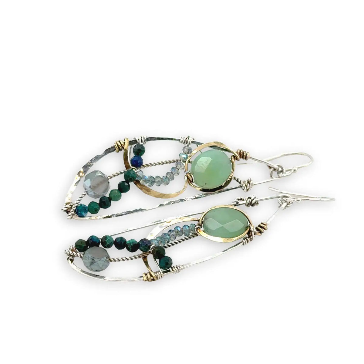 Art By Any Means Jade & Turquoise Dragonfly Earrings