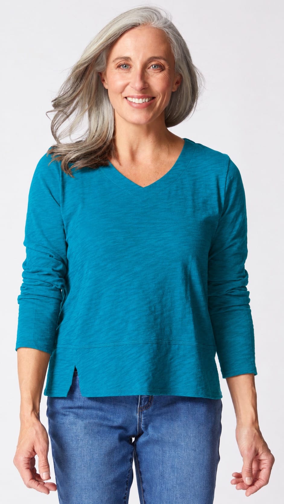 Habitat Cotton Pebble Seamed Long Sleeve Tee - Multiple Colors