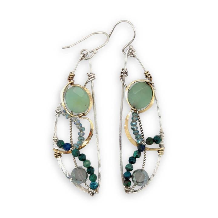 Art By Any Means Jade & Turquoise Dragonfly Earrings