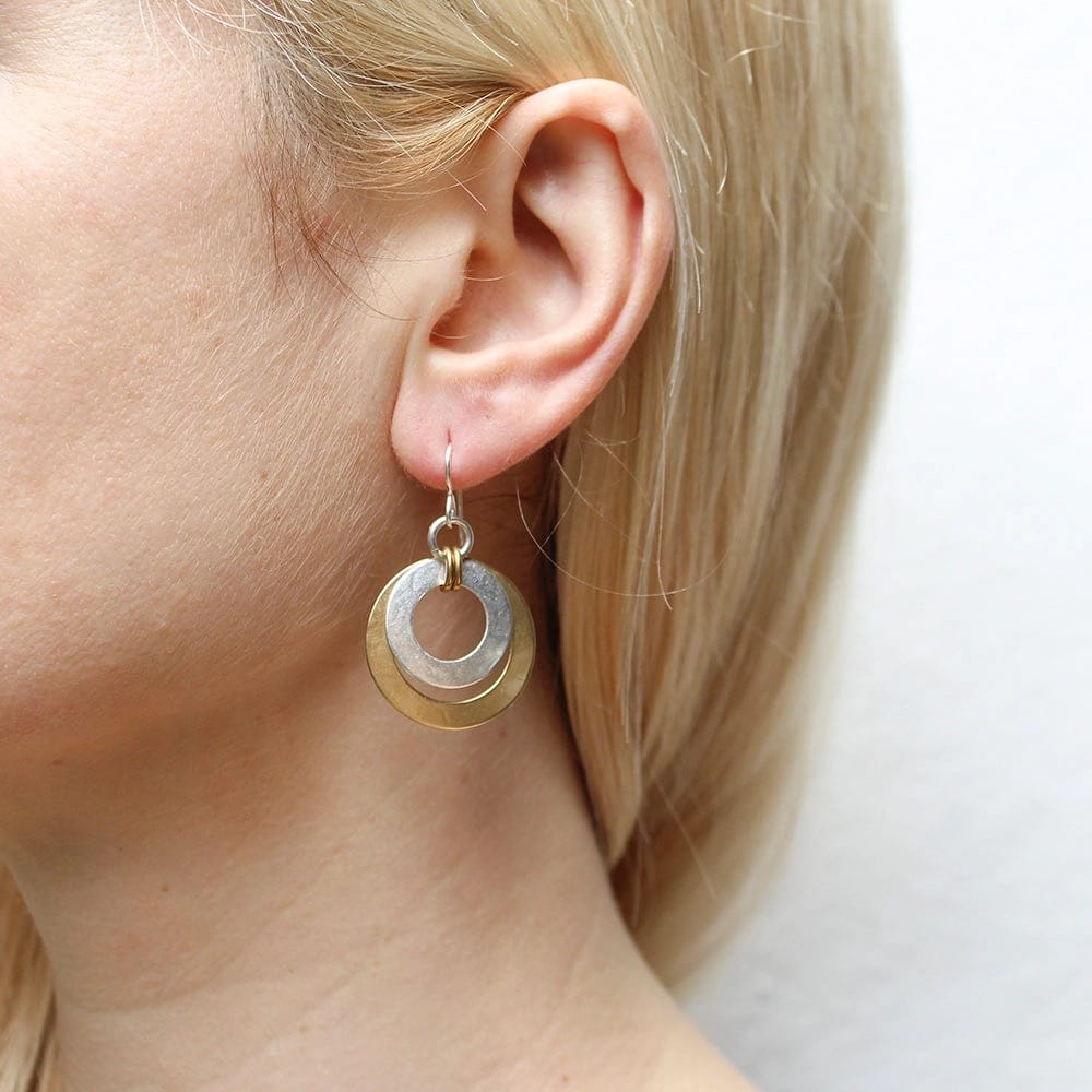 Marjorie Baer Mixed Metal Wire Earrings - E1138DW