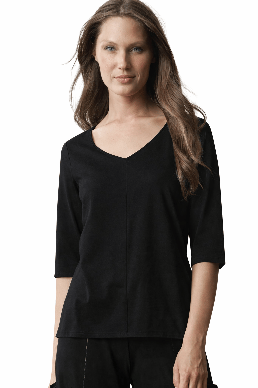Olivia by Habitat Essential Knit Elbow Sleeve Tee - Multiple Colors