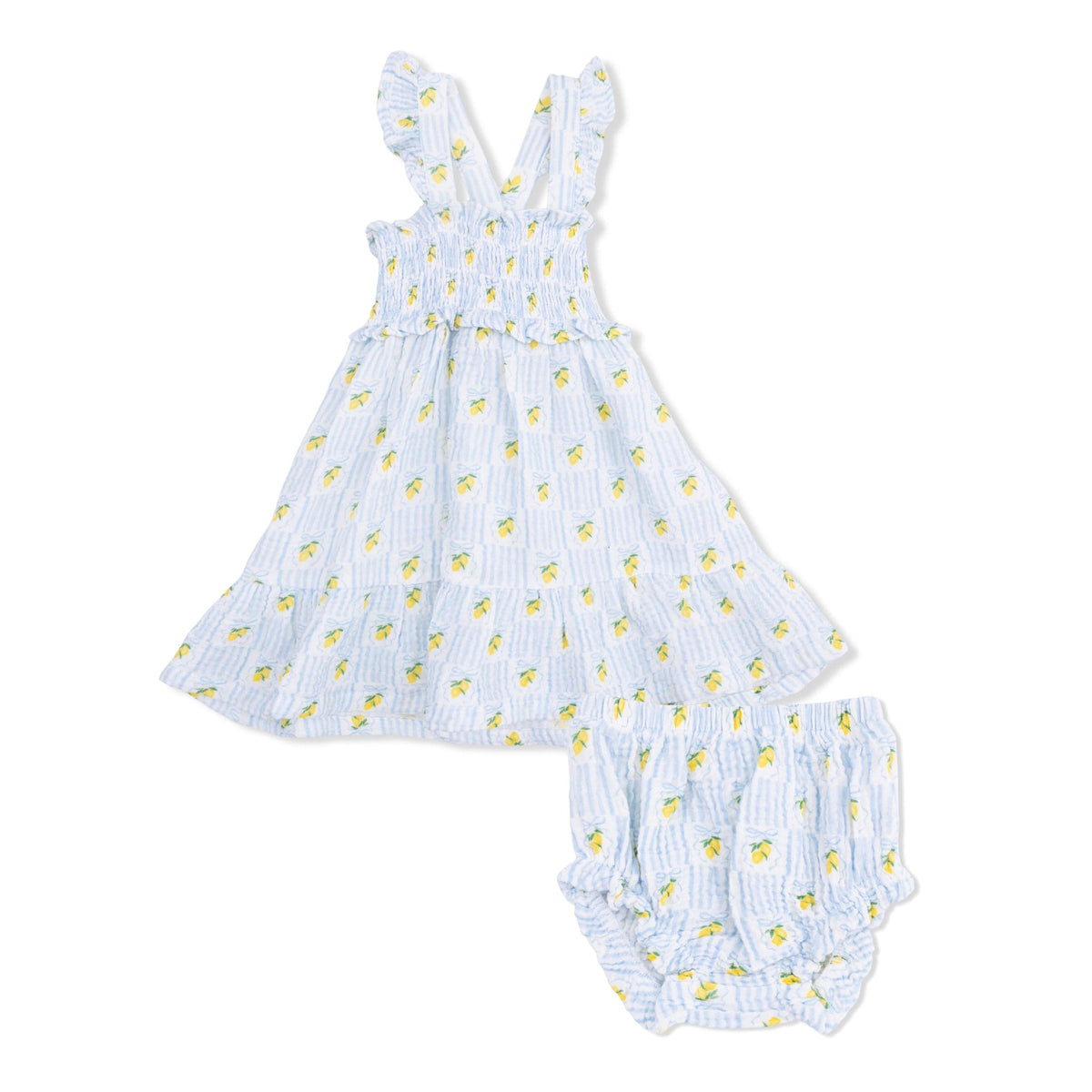 Angel Dear Smocked Ruffle Sundress with Bloomers