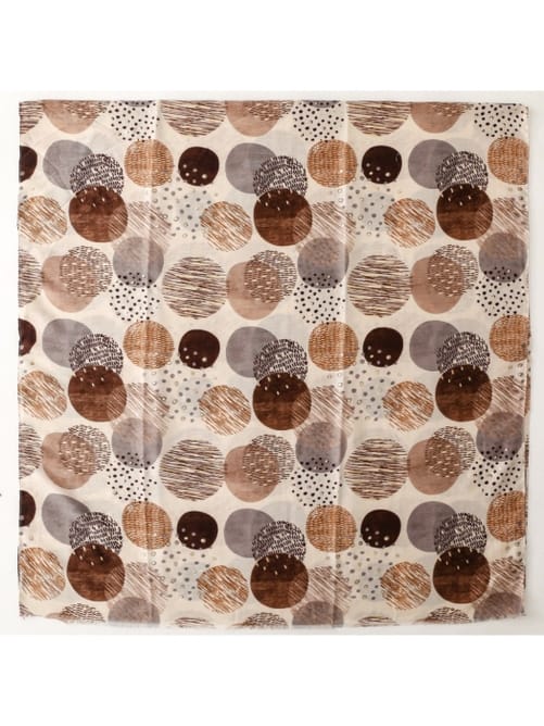 Soft Retro Geometric Print Scarf - Multiple Colors