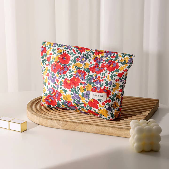 Floral Makeup Puch - Multiple Prints