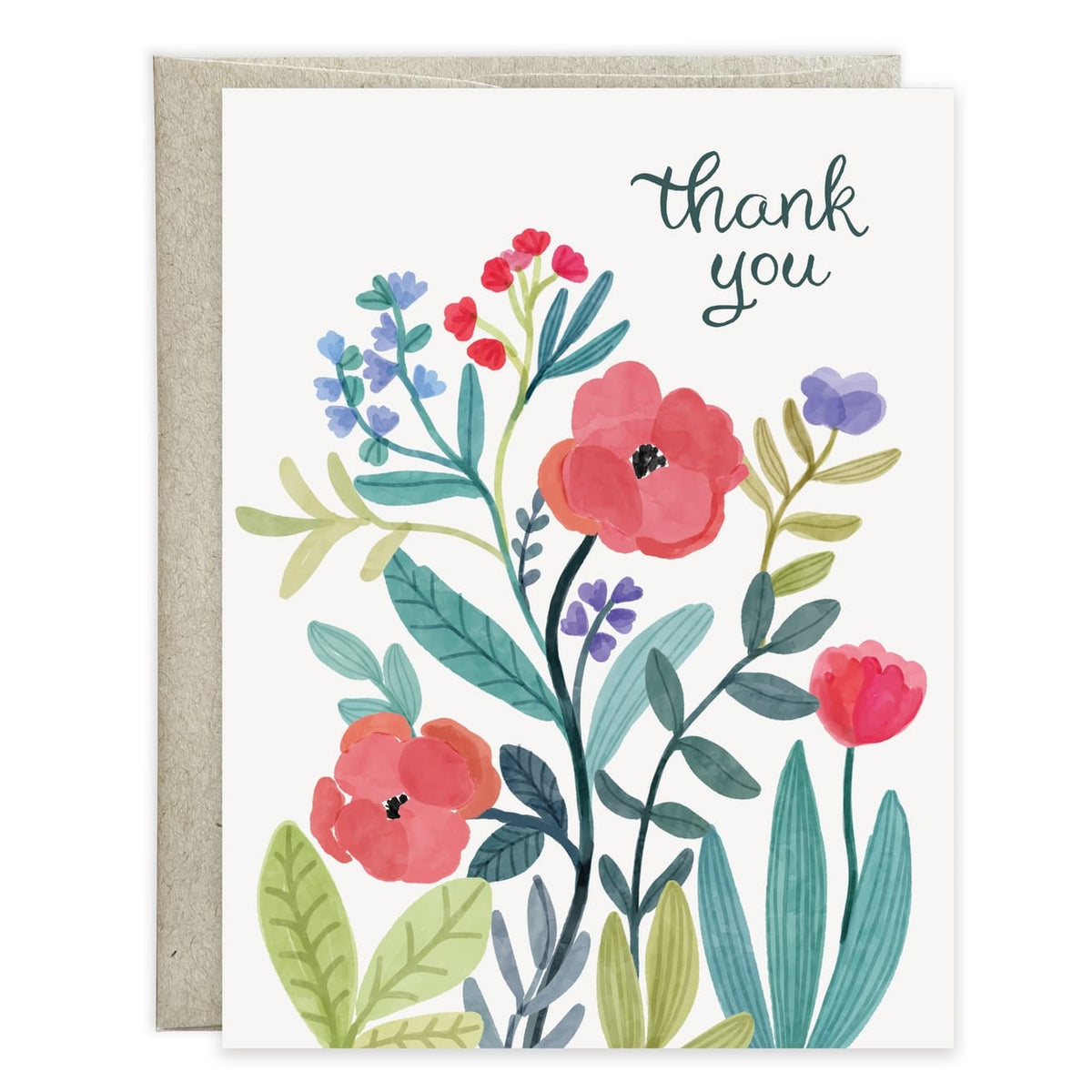 Secret Garden Thank You Blank Note Card