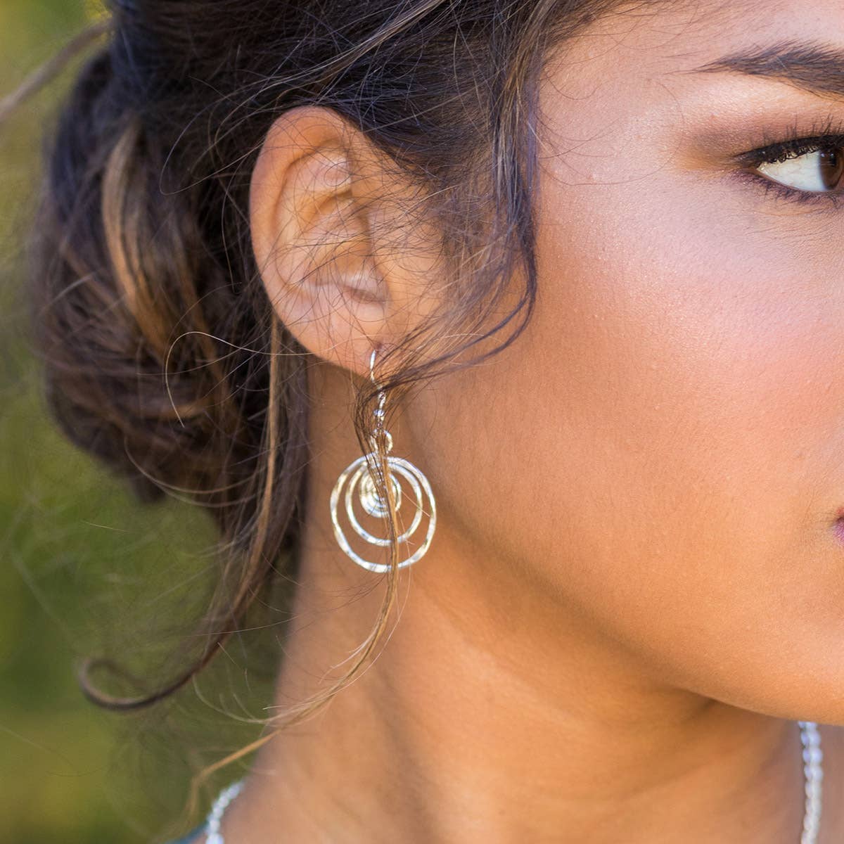 Anju Jewelry Small Spiral Circle Earrings - Multiple Metals