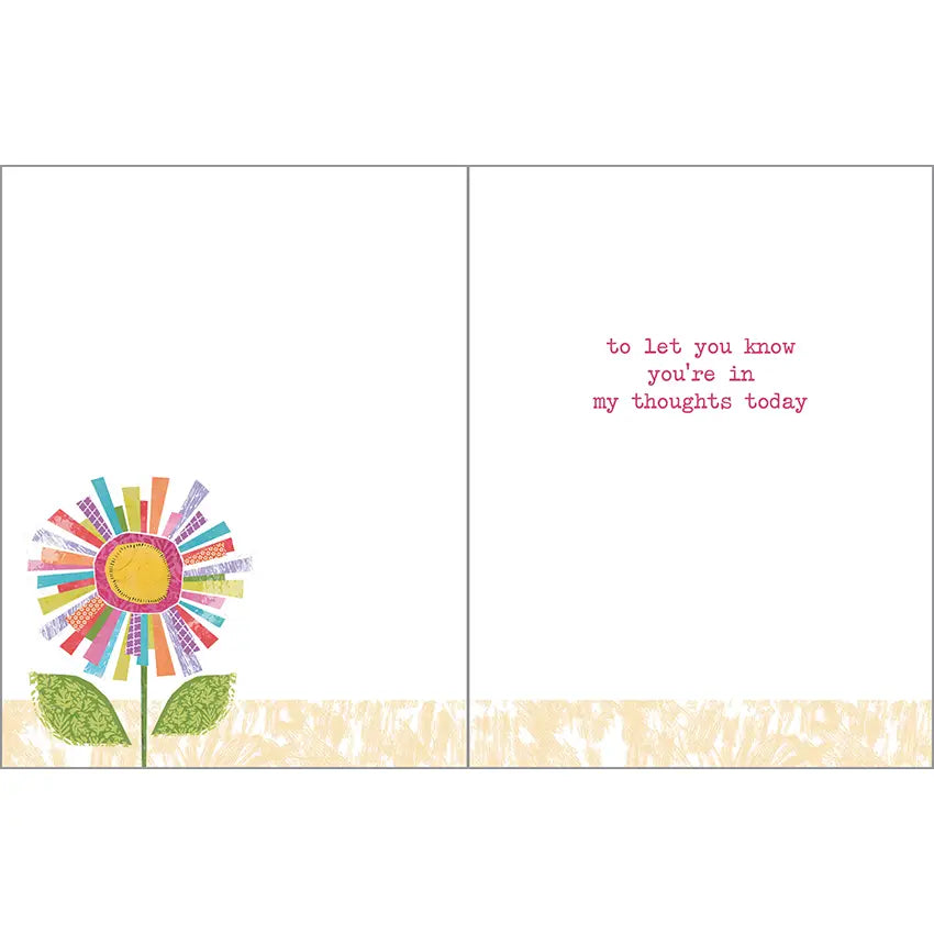 Big Colorful Daisy Thinking of You Greeting Card