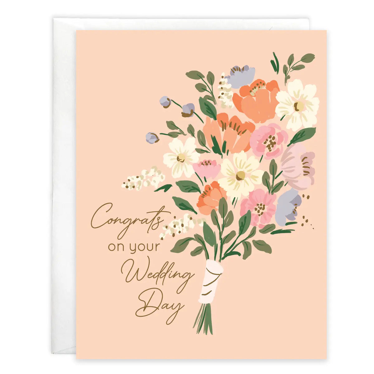Wedding Bouquet Wedding Greeting Card