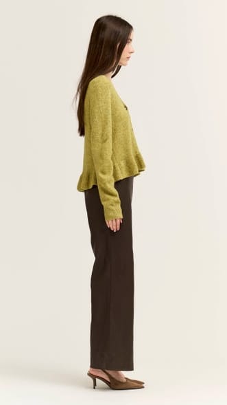 Ruffle Hem Cardigan