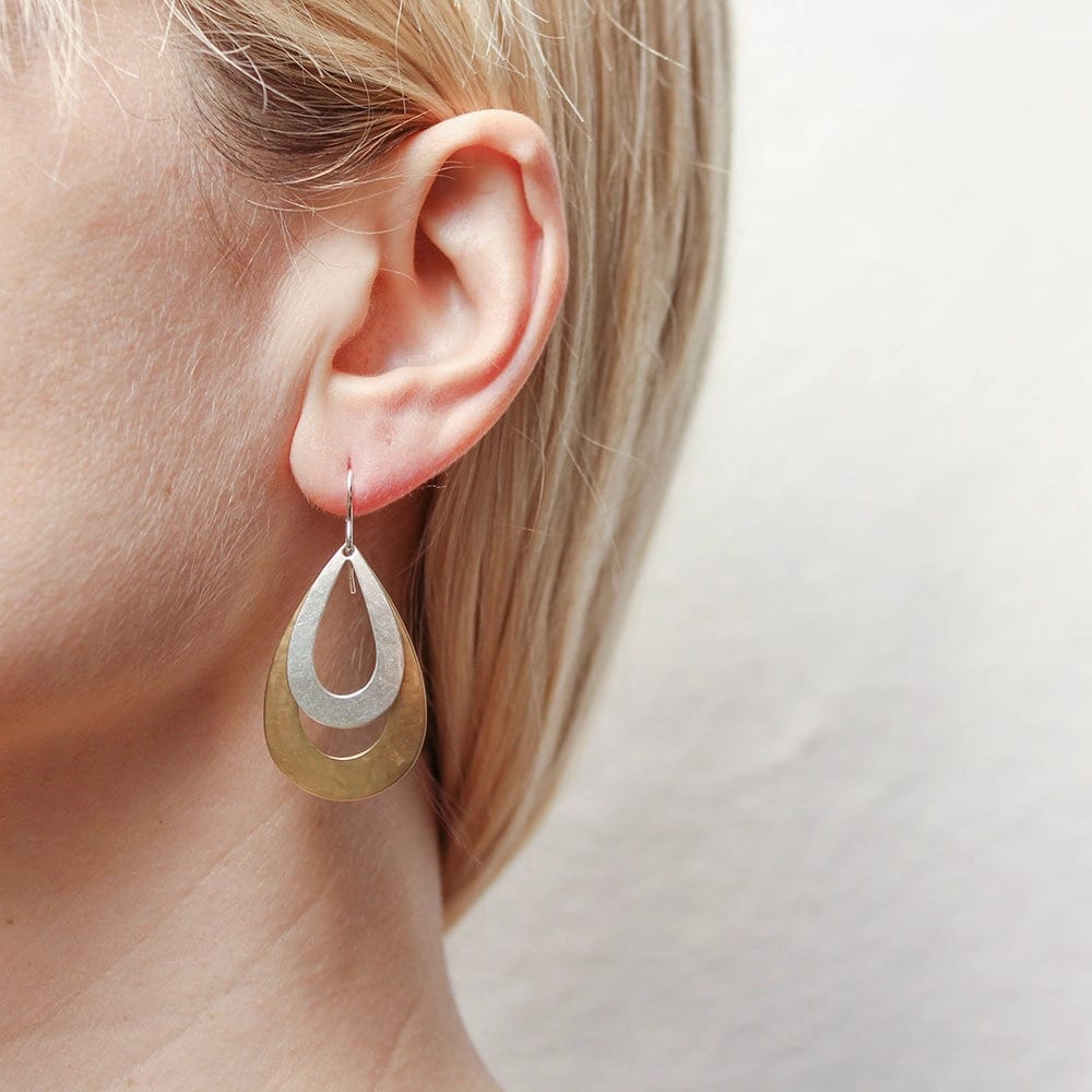 Marjorie Baer Mixed Metal Wire Earrings - E1110DW