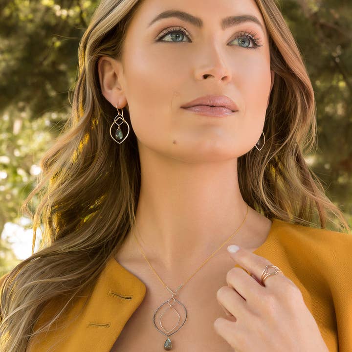 Laura J Designs Labradorite Twilight Earrings