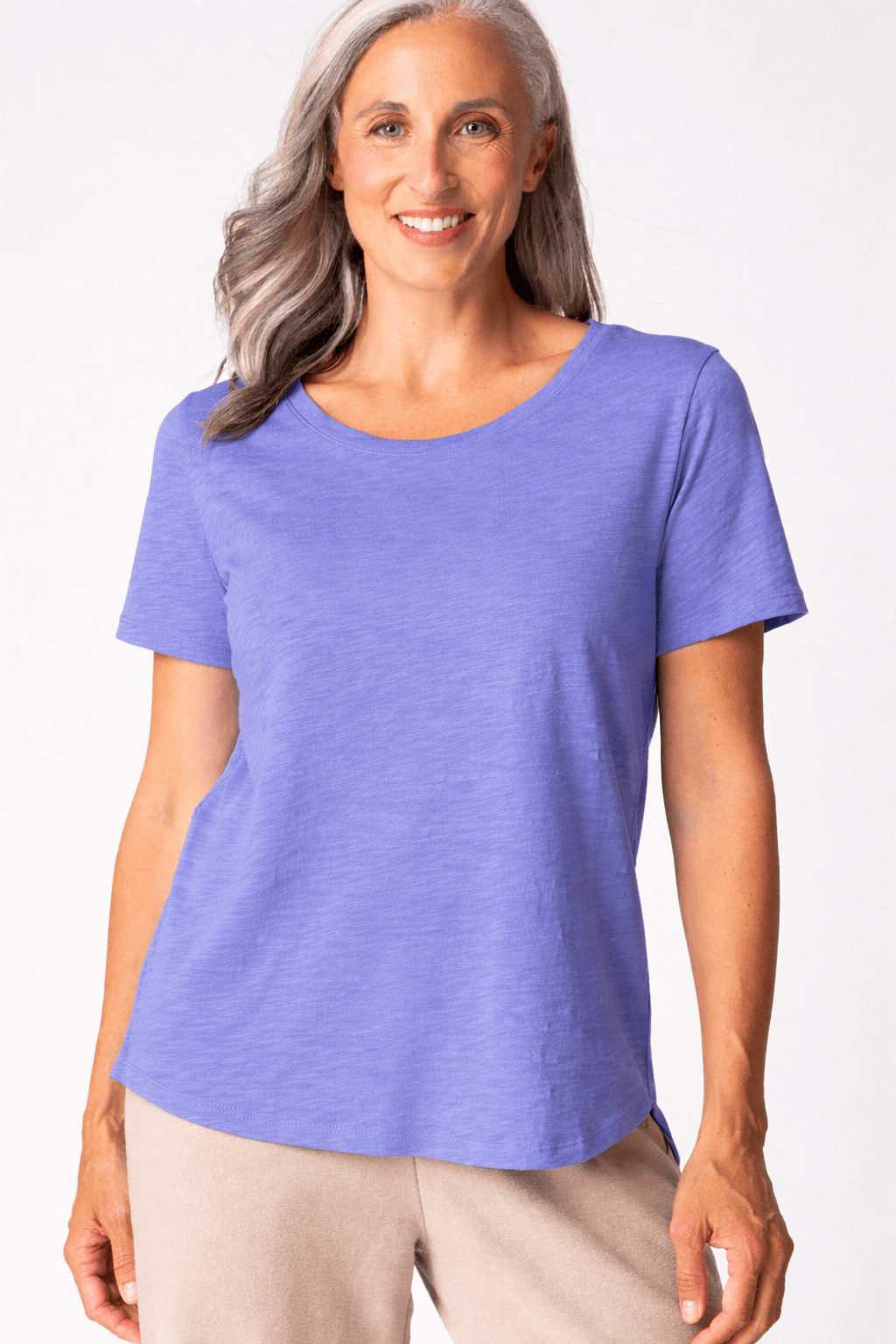 Escape Cotton Slub Hi-Low Short Sleeve Tee - Multiple Colors