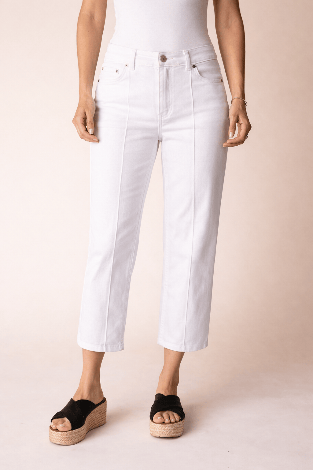 Habitat Stretch Denim Seamed Cropped Flare Pant - Multiple Colors