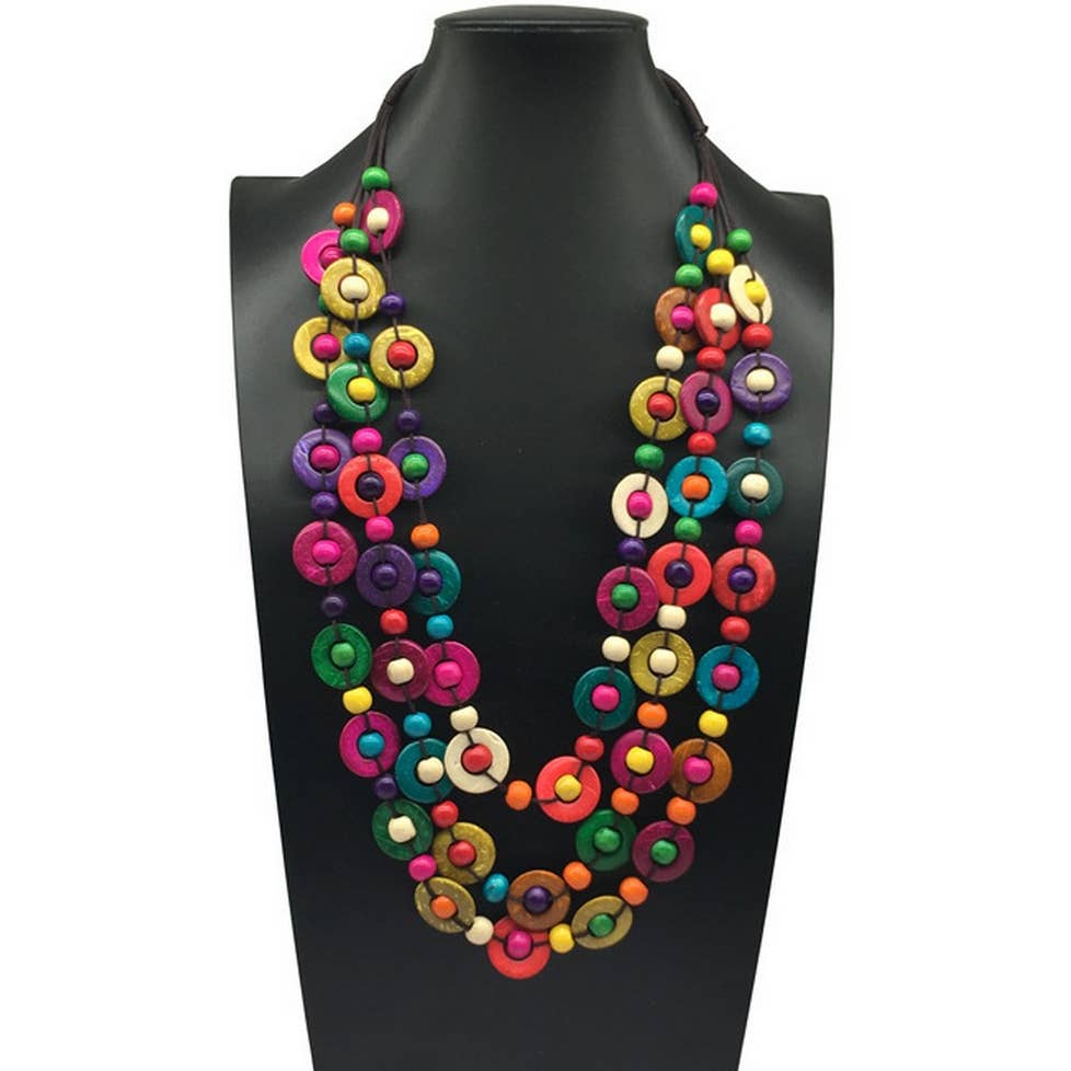 Hand Woven Triple Strand Necklace