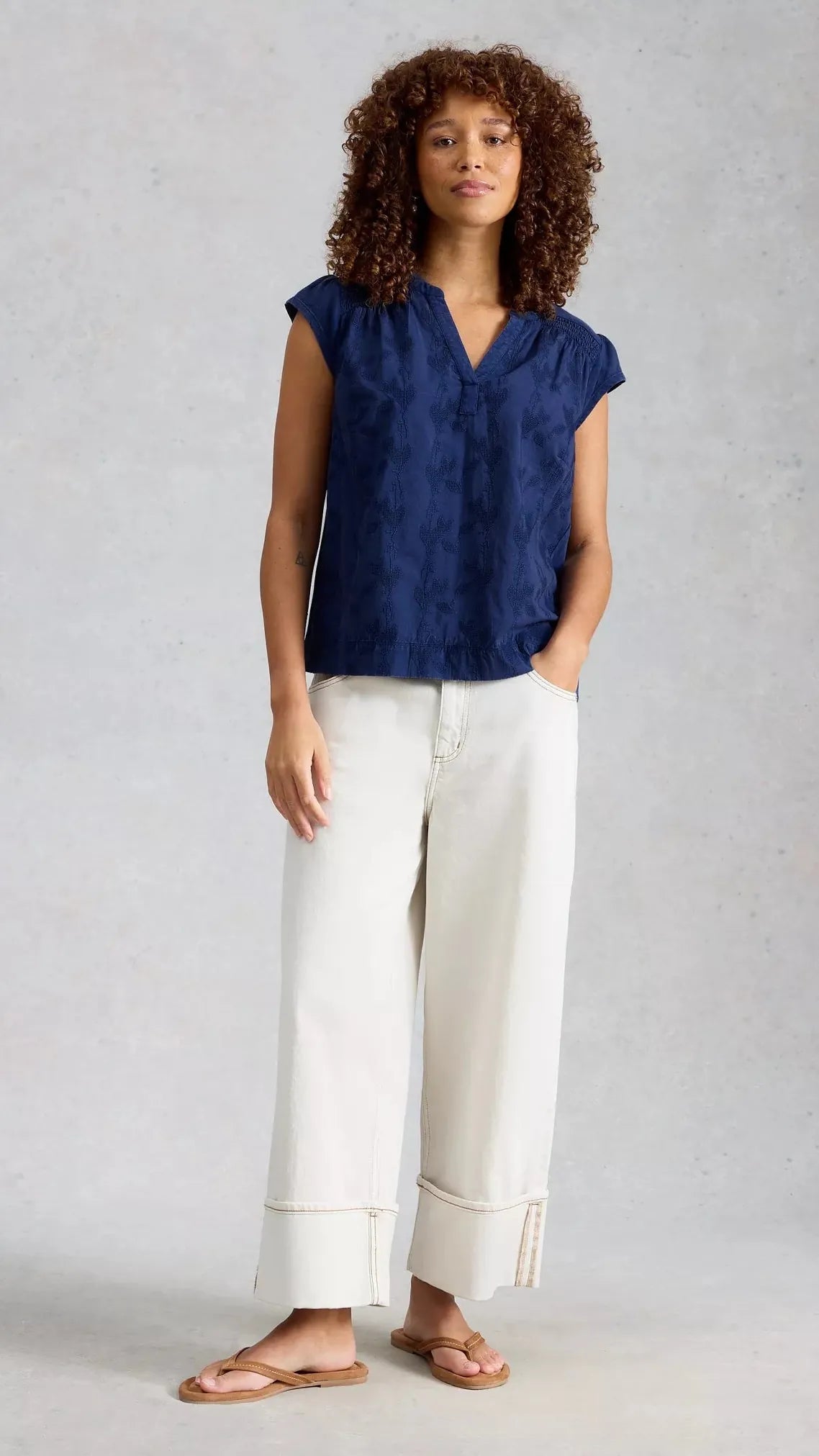 Amelia Embroidery Top