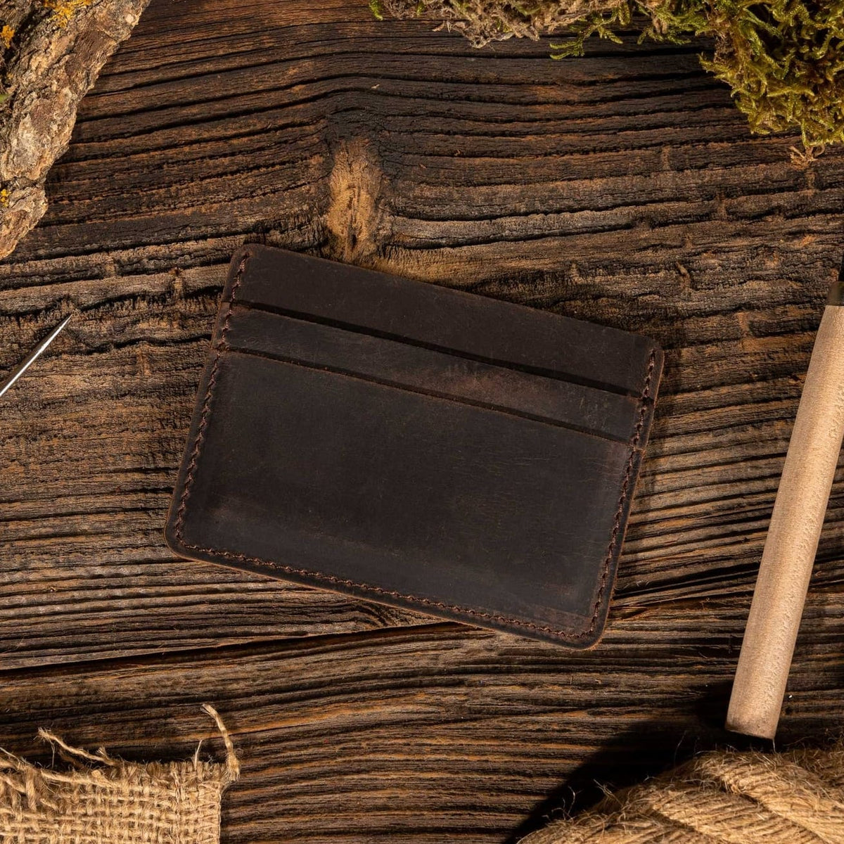 American Leather Card Holder Wallet - Multiple Colors