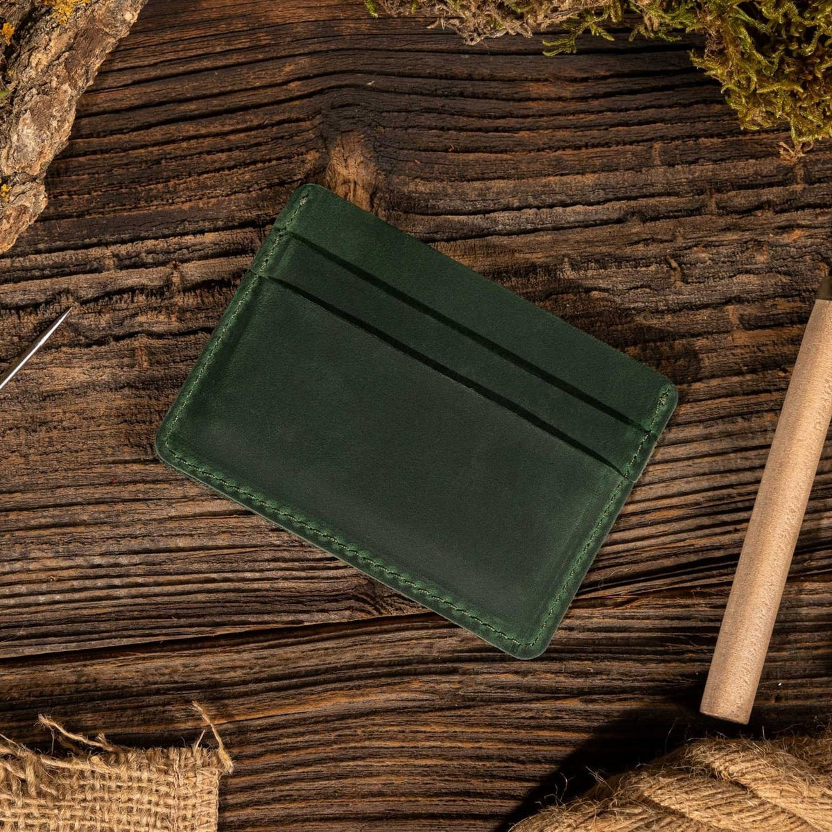 American Leather Card Holder Wallet - Multiple Colors