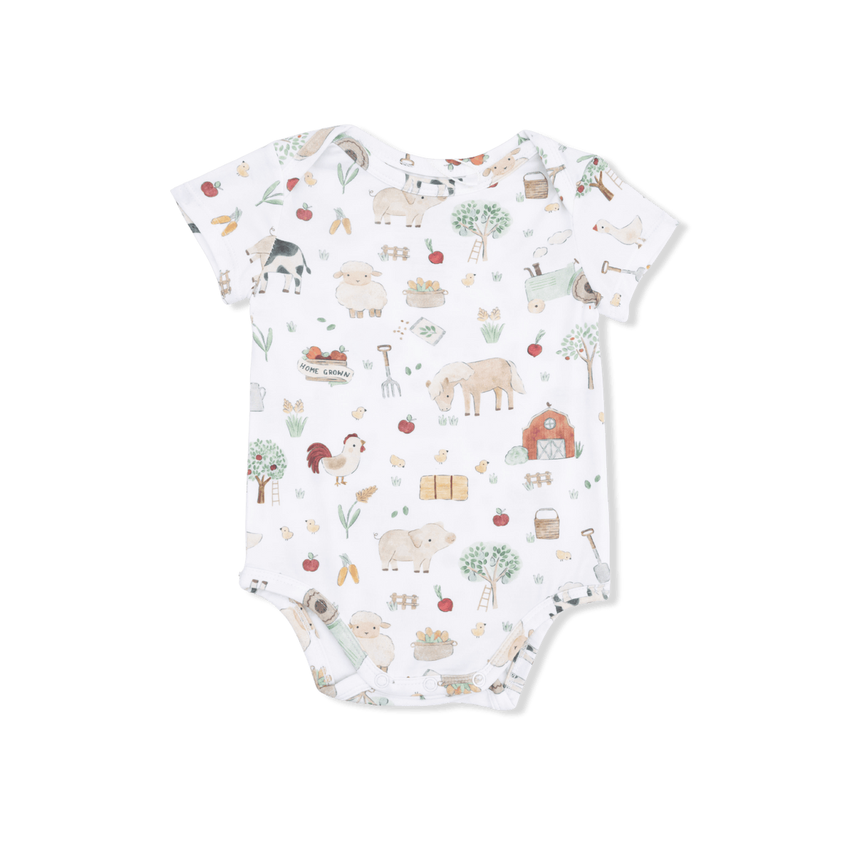 Angel Dear Short Sleeve Bamboo Bodysuit - Multiple Prints