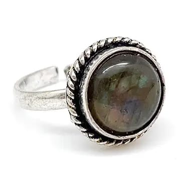 Anju Jewelry Small Labradorite Stone Ring